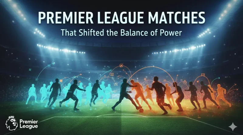 Premier League Matches That Shifted the Balance of Power